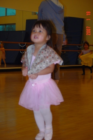 Kasen's first ballet class